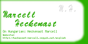 marcell heckenast business card